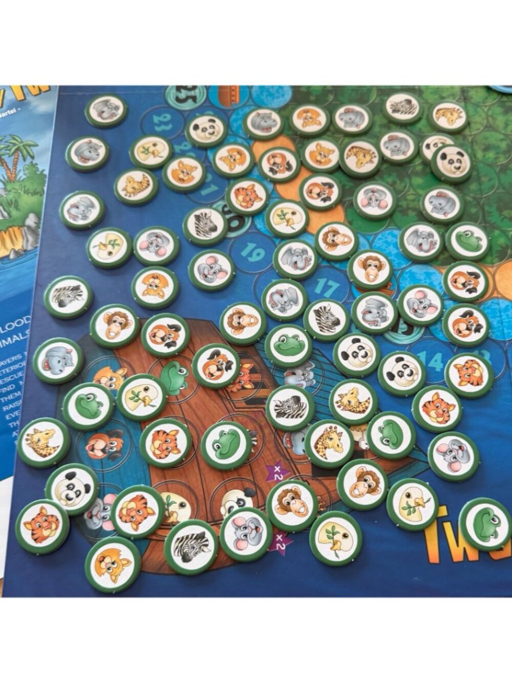 Two By Two Board Game Rob Bartel Family Strategy Game Complete Set Ark Flood - Picture 3 of 10